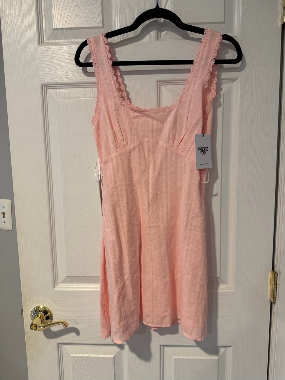 Princess Polly Blush Pink Lace-Trim Chemise